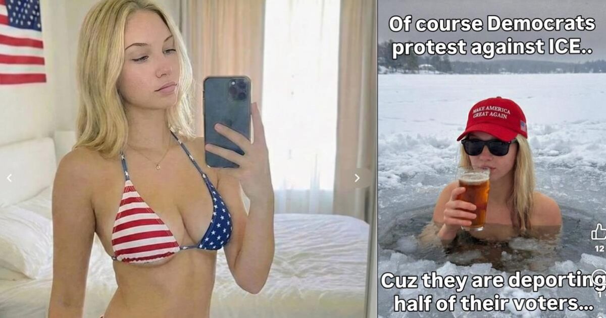 MAGA ‘hot girl’ attracting fans with bikinis and guns turns out to be something totally unexpected