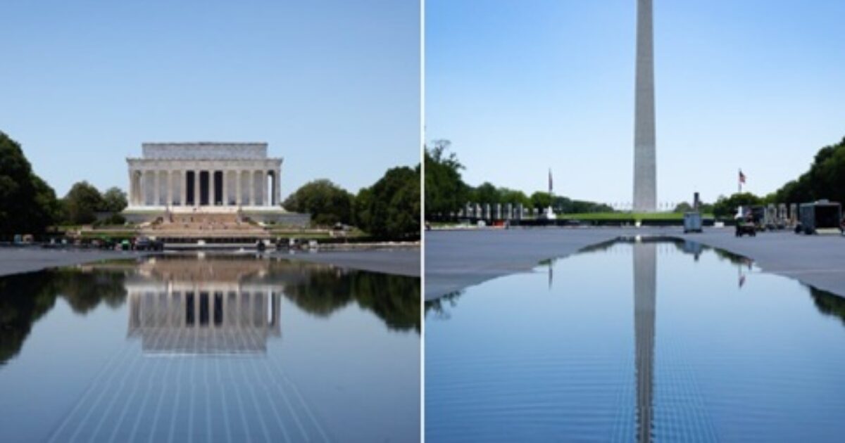 Trump posts his AI-self filling big, beautiful new reflecting pool with liberal tears