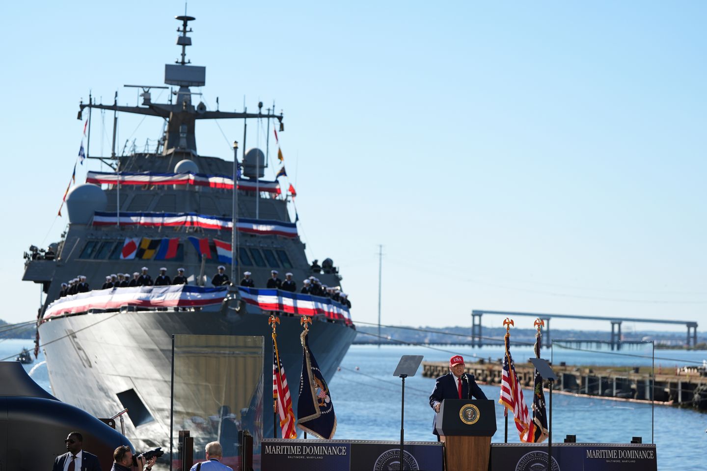 Trump announces $6.6B initiative to build submarine parts at Baltimore shipyard